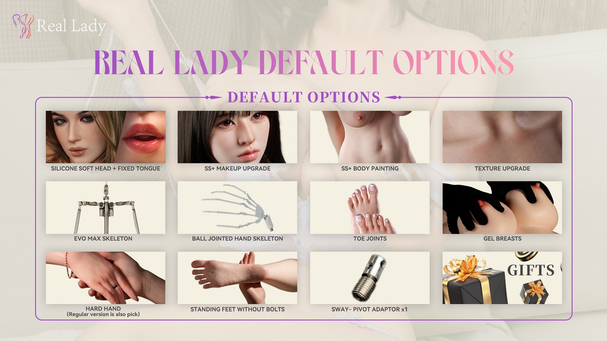 Predvolené možnosti skutočnej dámy